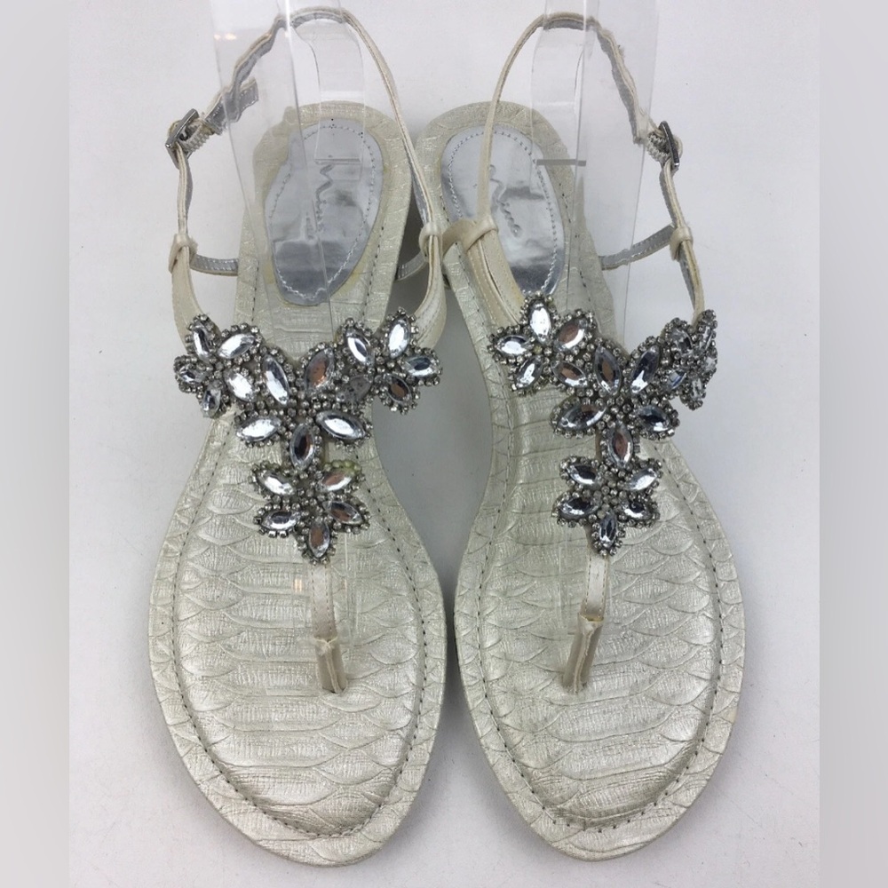 Nina Crystal Embellished Thong Sandal